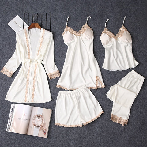 5 Pieces Nightgown Set